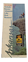 Arkansas Brochure Map Best Western Fold Out Travel 1980s 1990s Vintage - $18.49