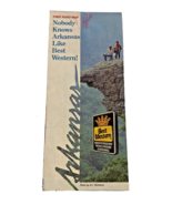 Arkansas Brochure Map Best Western Fold Out Travel 1980s 1990s Vintage - $25.35 CAD