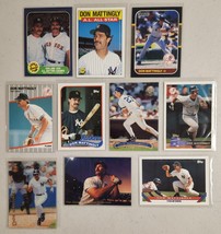Don Mattingly New York Yankees Lot of 10 Baseball Cards 1980&#39;s,1990&#39;s - £10.58 GBP