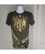 Switch T-Shirt ~ Sz M ~ Green &amp; Gold ~ Short Sleeve - £13.61 GBP