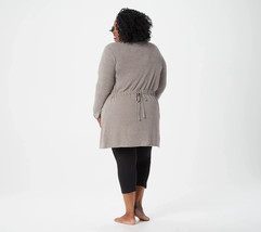 Nice Womens 1X Barefoot Dreams Gray Cardigan Sweater W/ Pockets # A350640 - £47.47 GBP