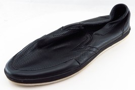 Steve Madden Loafers Black Leather Men Shoes Size 9.5 Medium - £23.80 GBP