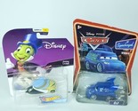 Lot of 2 Disney Pixar Cars DJ Jiminy Cricket  Hot Wheels NEW Die Cast - $23.75