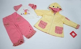 Baby Togs Nwt Size 18M Yellow Duck Raincoat &amp; Outfit Spring Showers Set 18 M - $22.17