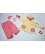 BABY TOGS NWT SIZE 18M YELLOW DUCK RAINCOAT &amp; OUTFIT SPRING SHOWERS SET ... - $22.17