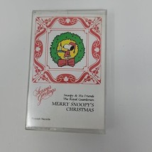Merry Snoopy&#39;s Christmas and His Friends Peanuts The Royal Guardsmen Cassette - £9.03 GBP