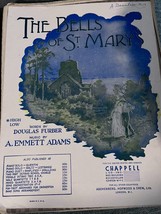 The Bells Of St. Mary&#39;s 1942 Church Furber A Emmett Adams Chappell sheet music - £4.33 GBP