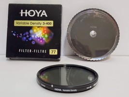 Hoya 77mm Variable Neutral Density ND3-ND400 ND DSLR Digital Filter A-77VDY - $79.19