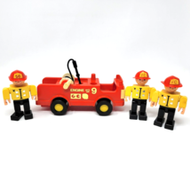 Gabriel Vintage 1975 Wannabees Fire Truck with 3 Firemen Toy - £14.70 GBP