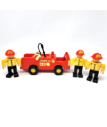 Gabriel Vintage 1975 Wannabees Fire Truck with 3 Firemen Toy - £14.66 GBP