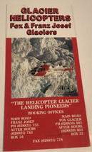 Vintage Glacier Helicopters Brochure New Zealand BRO11 - £6.20 GBP