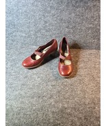 Merrell Maroon Block Heel MaryJane Shoes - Size 6.5 - £29.42 GBP