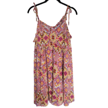 Patrons of Peace Babydoll Sundress Boho Dress Purple Pink Women&#39;s Size Medium - $15.76