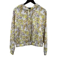 Olivia &amp; Vivian Floral Hooded Sweatshirt Size Large - £10.19 GBP