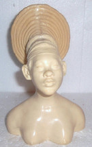 A. SANTINI Marble Resin &quot;African woman Bust Head&quot; Collectible Figure - £227.81 GBP