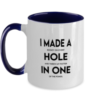 Golf Mugs I Made A Hole In One Navy-2T-Mug  - £15.91 GBP