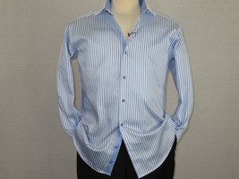 Mens Shirt J.Valintin Turkey Usa Egyption Cotton Axxess Style 1A19-68 Blue - £44.03 GBP