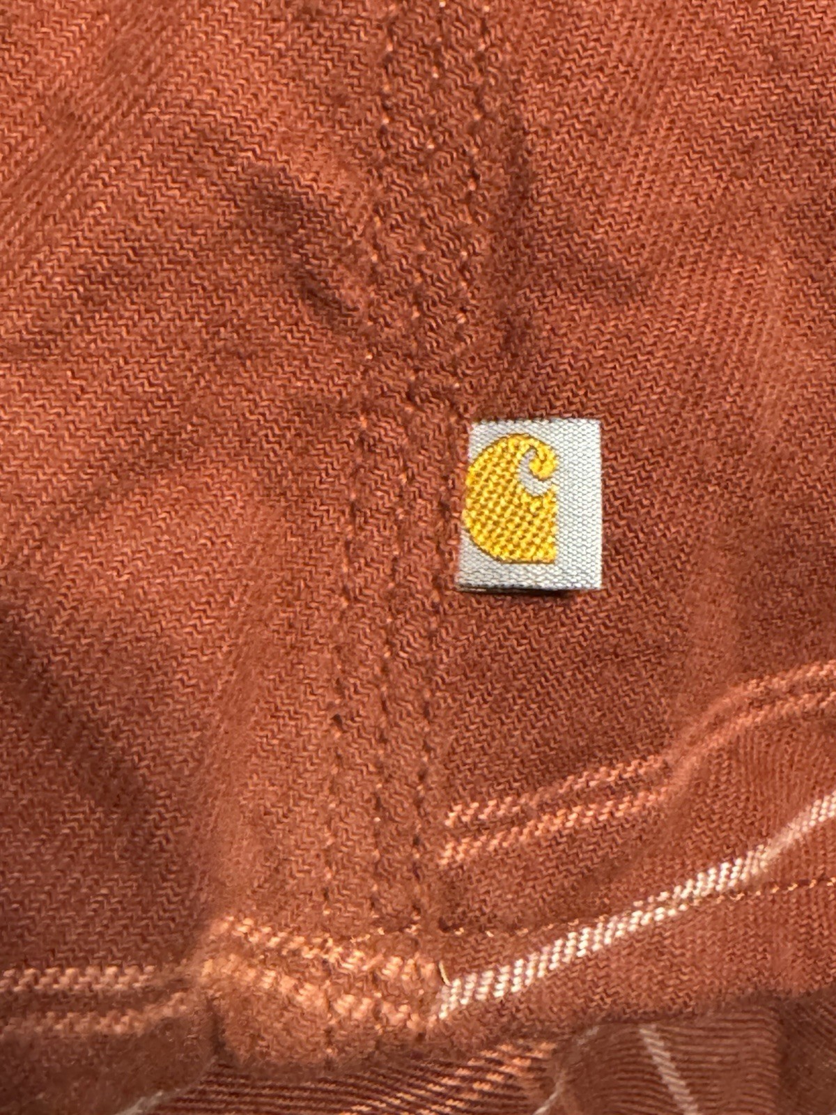 Carhartt Men’s XXL Plaid Long Sleeve Shirt Red Button-Up Workwear Stretch Item image 3