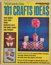 Woman&#39;s Day Magazine 1973 No. 2 101 Crafts Ideas Candles,Jewelry,Flowers - £11.80 GBP