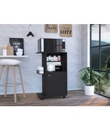 Napenthe Black Kitchen Cart w/ Caster - €107,04 EUR