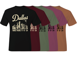 Dallas Texas 2024 North American Solar Eclipse I Was There T-Shirt - £16.72 GBP+