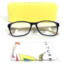 Trina Turk Eyeglasses Frames Bibi Navy Blue Ivory Cat Eye Full Rim 53-15-135 - $79.19