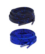 Blue Black Cement Speckle Printed Shoelaces for Air AJ Jordan 1 4 5 6 Ro... - $1,170.73 MXN
