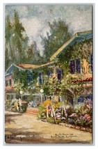 Santa Maria Inn F,.H, Cutting Painting Santa Maria California UNP Postcard N26 - $1.93