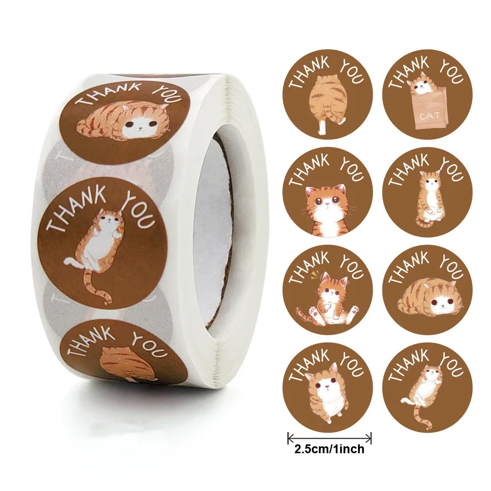 Play Stickers 500 pcs/roll Teacher Reward Sticker Fun Motivation Cat Dog Sticker - £23.15 GBP