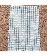 New Blue and White Woven Loomed Rag Rug 39 x 27 inches Machine Washable ... - £30.18 GBP
