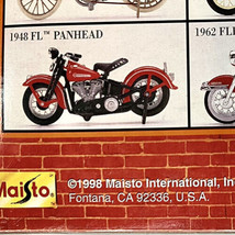 Vintage Maisto Harley Davidson 1948FL Panhead Die Cast Metal Collectible Motorcy - £17.58 GBP
