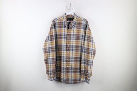 Vintage Ralph Lauren Mens XL Distressed Collared Button Down Shirt Rainbow Plaid - £27.59 GBP