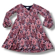 Maeve Dress Size Medium Petite Anthropologie Dress Long Sleeve Paisley N... - £28.32 GBP