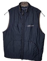 Tommy Hilfiger Men 2XL Black Polyester Fill Quilted Full Zip Zip Pockets Vest - £29.86 GBP
