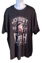 JOHNNY CASH Short Sleeve Pull Over T-Shirt Black 3XL NEW WITH TAGS - £15.45 GBP
