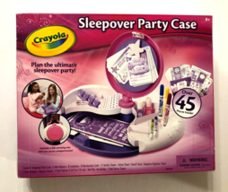 Crayola Sleepover Party Case 071662770099 Organizer Games Kit Girls 2012... - $11.39