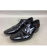Christian Dior Mens Glossy Black Dress Shoes - Size 9E (43) Made In Italy - €63,97 EUR