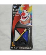 Clown White Black Red Blue Rubie&#39;s Face Makeup Made in the USA Water Was... - £7.59 GBP