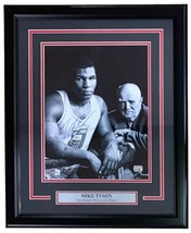 Mike Tyson Signed Framed 11x14 Boxing Photo w/ Raphael Cordeiro BAS - £130.28 GBP