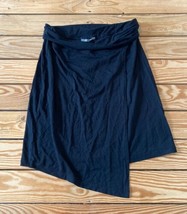 Athleta Women’s Roll Hem Jersey skirt Size S Black F3 - $18.71