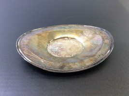 SHEETS ROCKFORD Co 1875 Silver Dish Plate SERVING TRAY Platter 8&quot; Long - $26.68