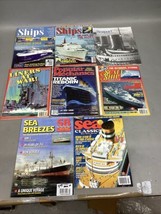 Lot Of 8 Ship Magazines - Ships, Seaport, Liners At War, Sea Breezes, Se... - $26.98 CAD