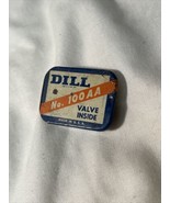 Vintage NOS Dill Valve Cores No. 100AA  in Tin Slide Open Container - $14.99
