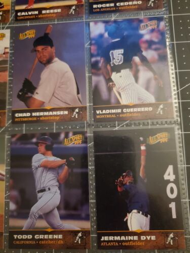 Primary image for 1996 All Sport lot of 14 baseball cards Barry bonds #94 valadimir Guerrero #95