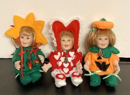 Marie Osmond- Holiday Trio Tiny Tots dolls - EX/NM - £15.77 GBP