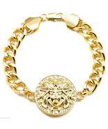 Egyptian Bracelet New Pendant Style 8 Inch Long 10mm Wide Thick Link Chain - $22.63 CAD