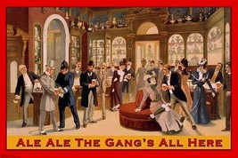 Ale Ale the Gang&#39;s All Here by Wilbur Pierce - Art Print - £17.32 GBP+