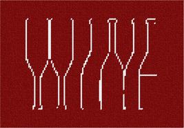 Pepita Needlepoint kit: Wine Bottles Spelled, 10&quot; x 7&quot; - £40.18 GBP+