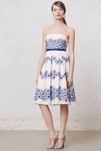 Nwt Anthropologie FORGET-ME-NOT Dress By Moulinette Soeurs 4 - £75.95 GBP