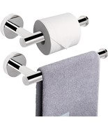 Nearmoon Bath Toilet Paper Holder+ Hand Towel Holder, 2 Pieces, Chrome F... - $602.92 MXN